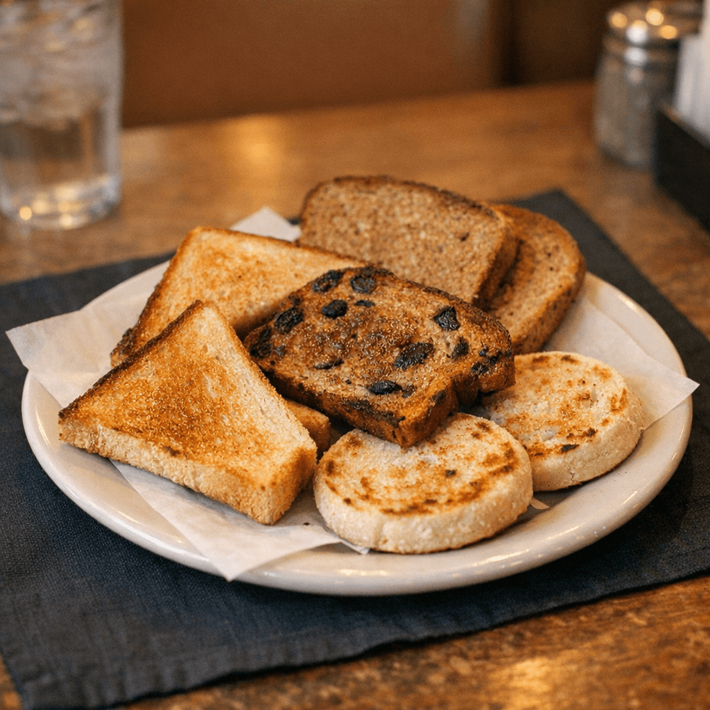 Bread, Toast, Raisin Toast, English Muffin