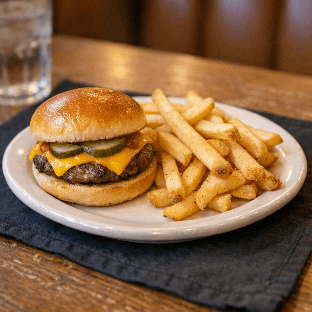 Cheeseburger w/ Fries
