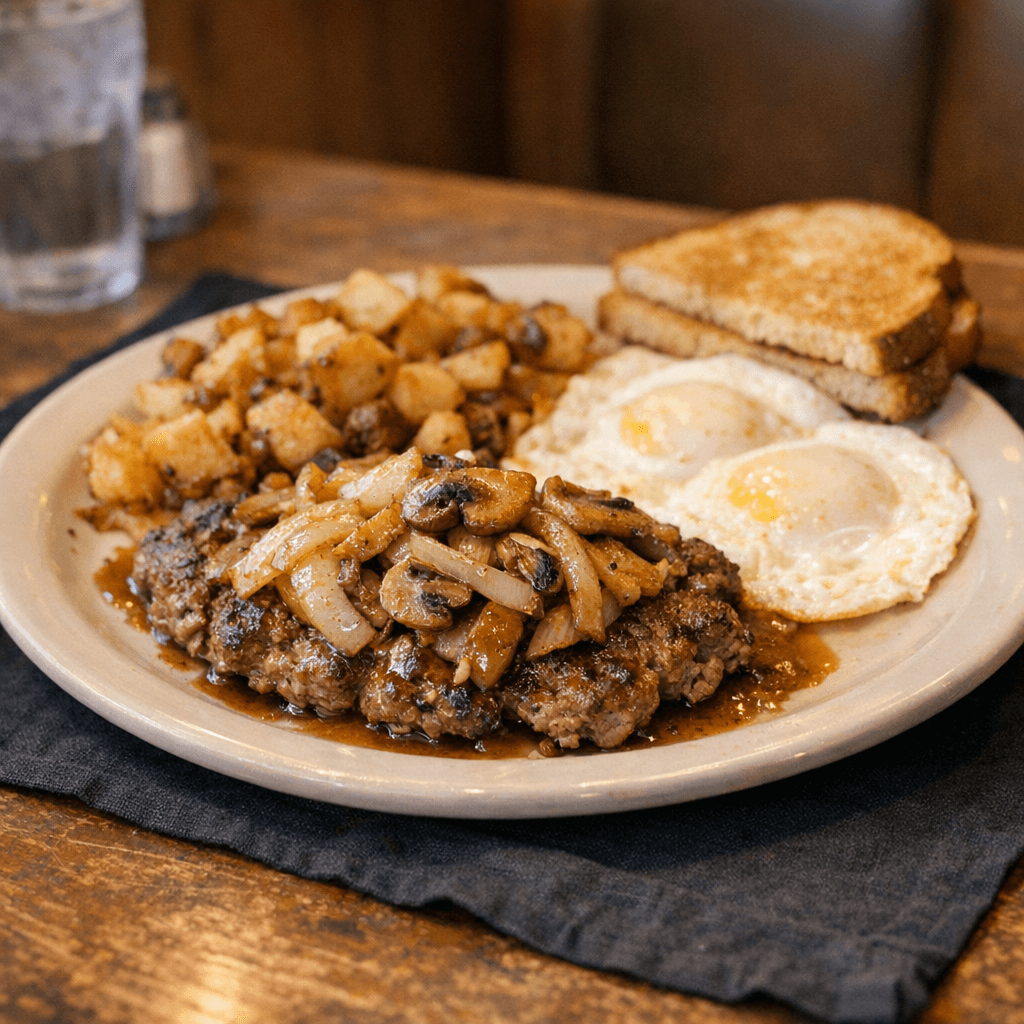 Chopped Steak & Eggs