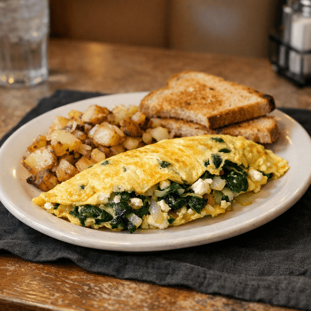 Spinach W Feta Cheese & Onions